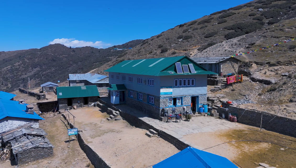 Drive to Dhap (2,900 m) and short trek